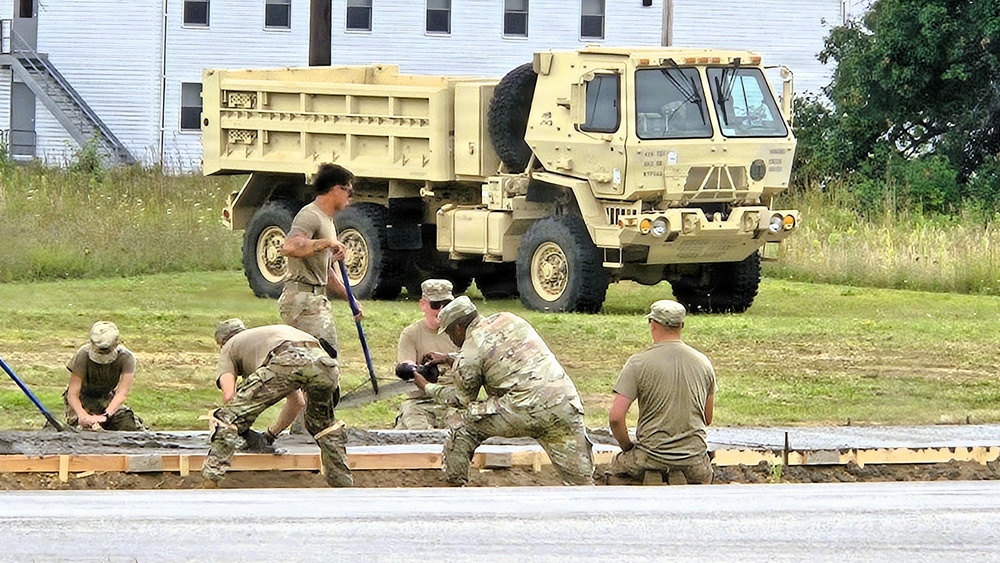 609th Engineer Detachment supports Fort McCoy sidewalk troop project during Warrior Exercise '26