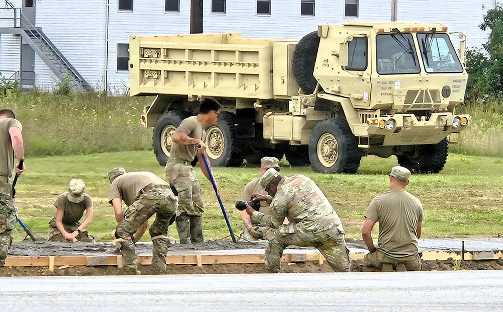 609th Engineer Detachment supports Fort McCoy sidewalk troop project during Warrior Exercise '26