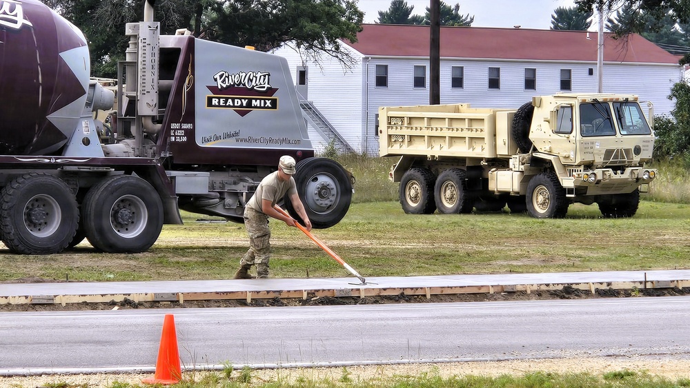 609th Engineer Detachment supports Fort McCoy sidewalk troop project during Warrior Exercise '26