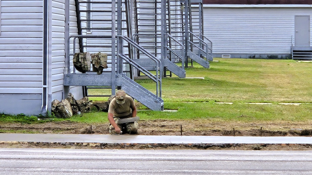 609th Engineer Detachment supports Fort McCoy sidewalk troop project during Warrior Exercise '26