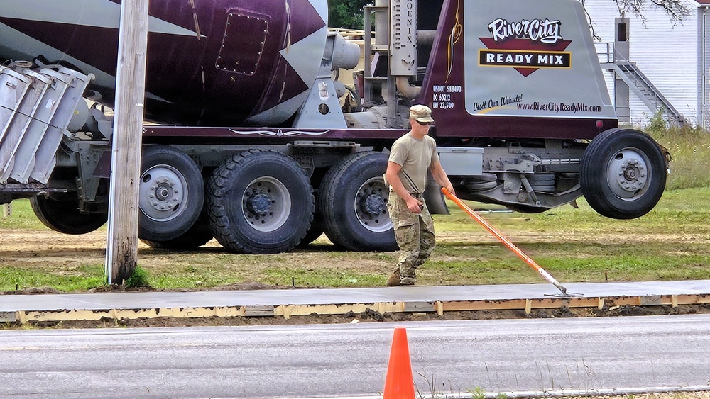 609th Engineer Detachment supports Fort McCoy sidewalk troop project during Warrior Exercise '26