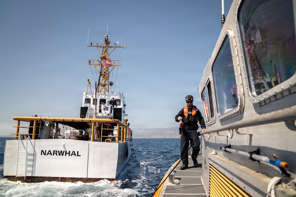Coast Guard, partners conduct security zone for President of the United States