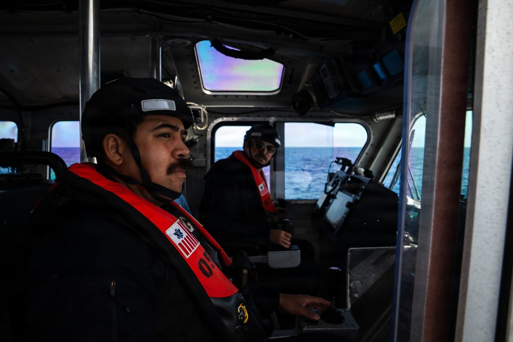 Coast Guard, partners conduct security zone for President of the United States
