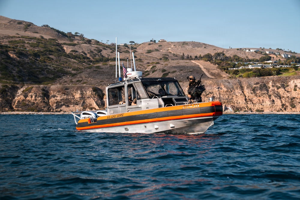 Coast Guard, partners conduct security zone for President of the United States