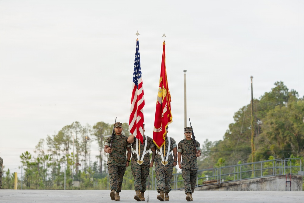 4th AABn Sundown Ceremony