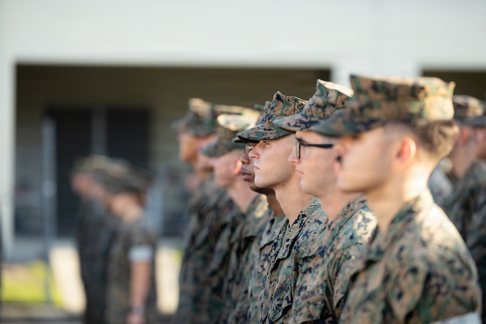 4th AABn Sundown Ceremony