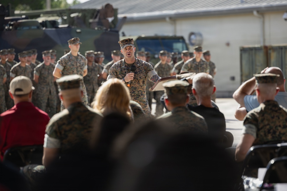 4th AABn Sundown Ceremony