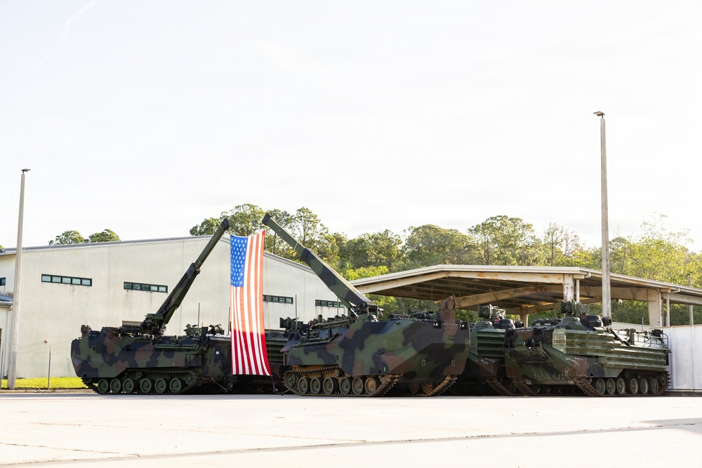 4th AABn Sundown Ceremony