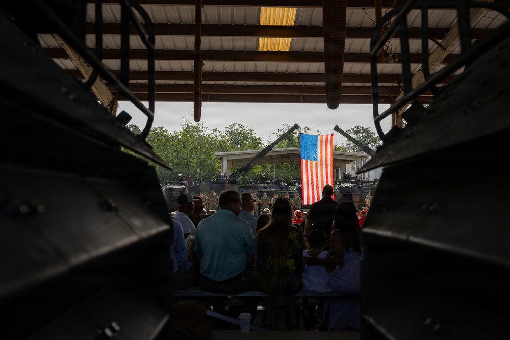 4th AABn Sundown Ceremony