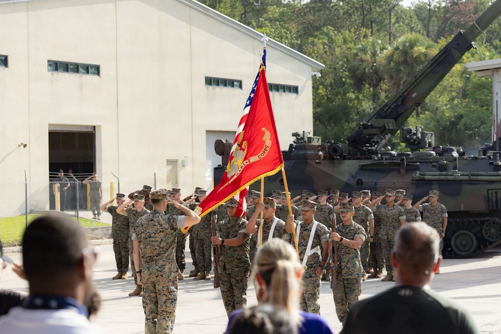 4th AABn Sundown Ceremony
