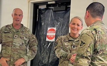 Lt. Col. Jen Meadows Receives Valued 86th Blackhawks Coin!