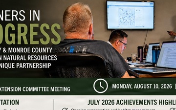 Fort McCoy shares natural resources accomplishments during August 2026 Monroe County meeting