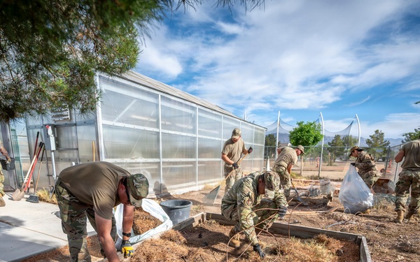 419th LRS Airmen engages with Mojave High School JROTC, Support local community