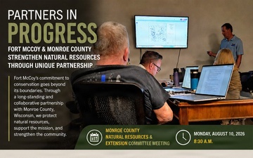 Fort McCoy shares natural resources accomplishments during August 2026 Monroe County meeting