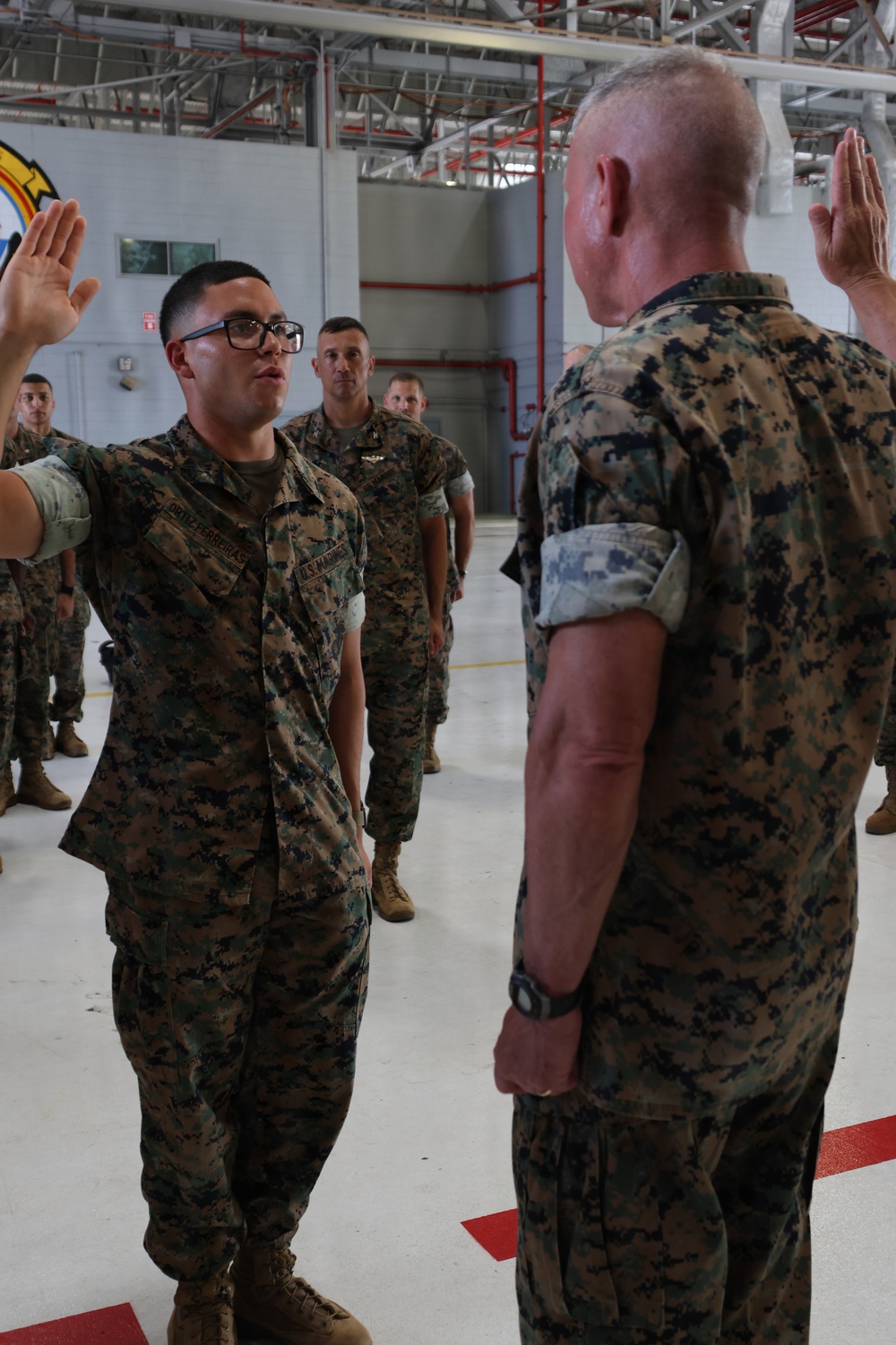Commandant of The Marine Corps recognizes Marines with MAG-24