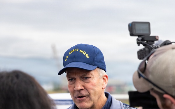 U.S. Coast Guard Air Station Kodiak Conducts Search and Rescue Demonstration during DHS Secretary, USCG Commandant and Alaska Sen. Sullivan visit