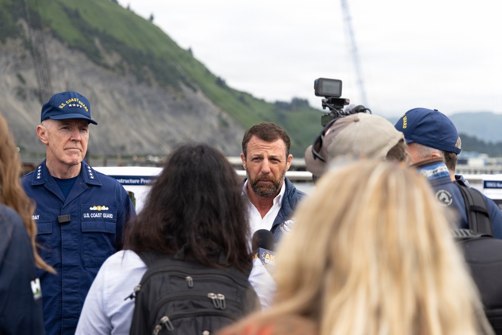 U.S. Coast Guard Air Station Kodiak Conducts Search and Rescue Demonstration during DHS Secretary, USCG Commandant and Alaska Sen. Sullivan visit