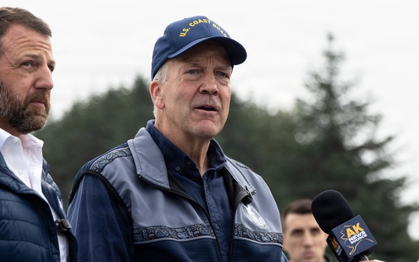 U.S. Coast Guard Air Station Kodiak Conducts Search and Rescue Demonstration during DHS Secretary, USCG Commandant and Alaska Sen. Sullivan visit
