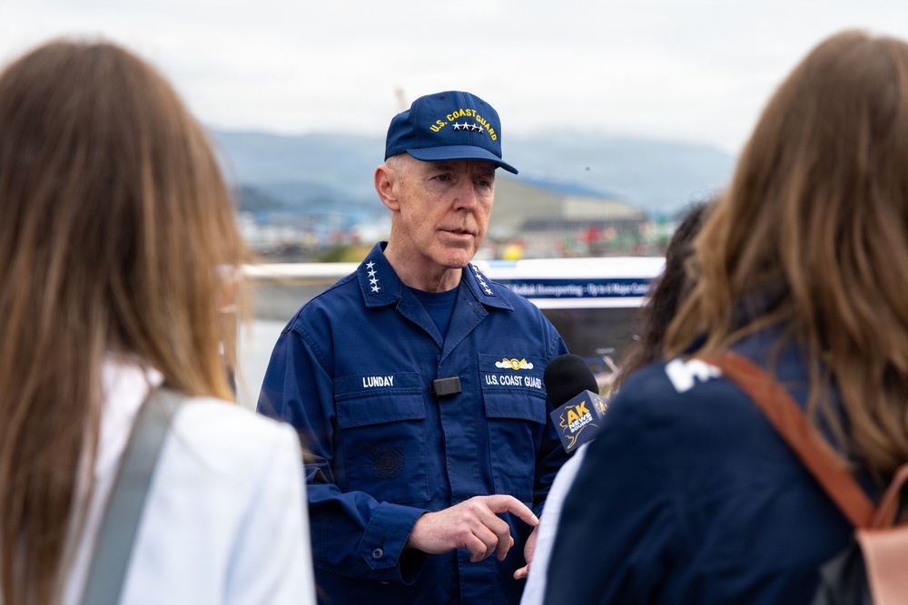 U.S. Coast Guard Air Station Kodiak Conducts Search and Rescue Demonstration during DHS Secretary, USCG Commandant and Alaska Sen. Sullivan visit