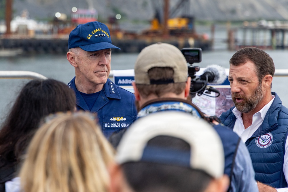 U.S. Coast Guard Air Station Kodiak Conducts Search and Rescue Demonstration during DHS Secretary, USCG Commandant and Alaska Sen. Sullivan visit