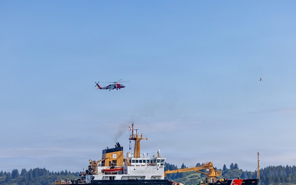 U.S. Coast Guard Air Station Kodiak Conducts Search and Rescue Demonstration during DHS Secretary, USCG Commandant and Alaska Sen. Sullivan visit