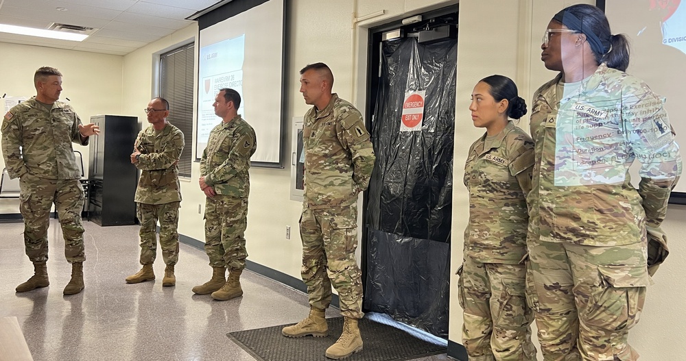 USAR MEDCOM Soldier Receives 86th Division Command Sgt. Maj. Coin