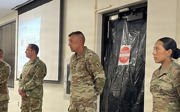 USAR MEDCOM Soldier Receives 86th Division Command Sgt. Maj. Coin