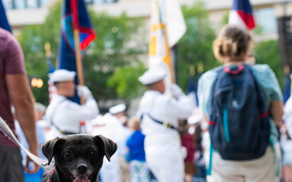The United States Navy Band performs its Concert on the Avenue at the Navy Memorial