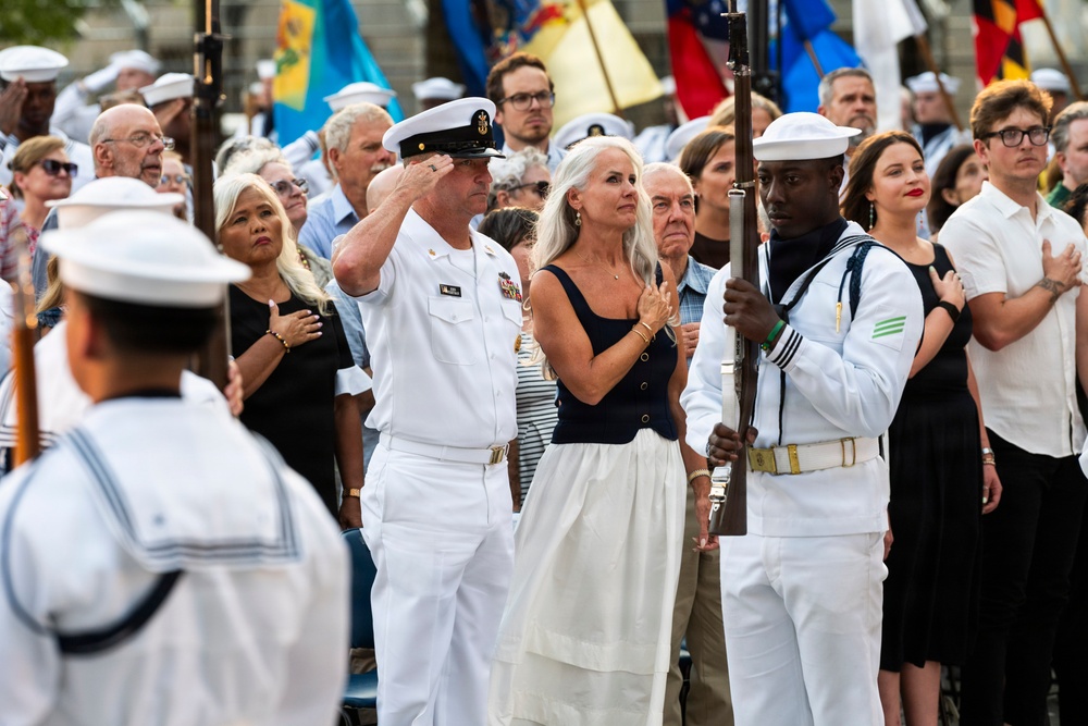 The United States Navy Band performs its Concert on the Avenue at the Navy Memorial