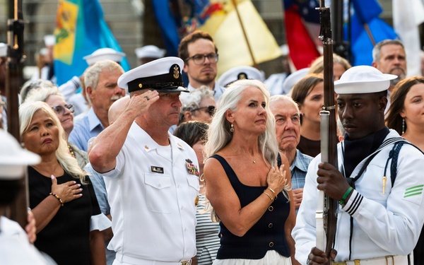 The United States Navy Band performs its Concert on the Avenue at the Navy Memorial