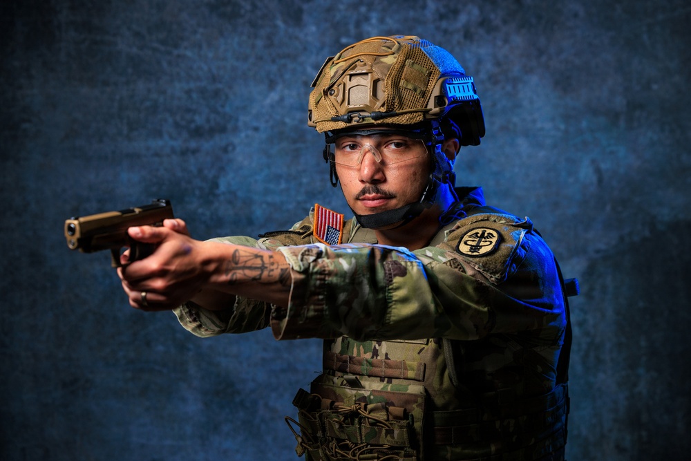 Demonstrating properly fit hearing protection