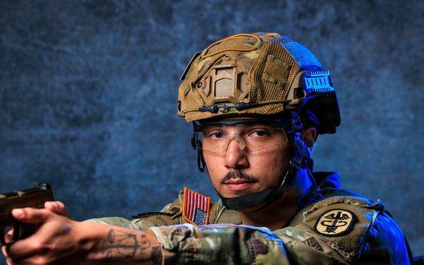 Demonstrating properly fit hearing protection