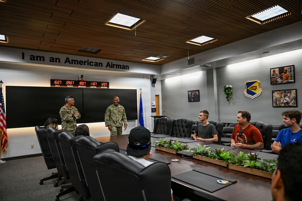 Air Force Delayed Entry Program recruits tour Davis-Monthan Air Force Base