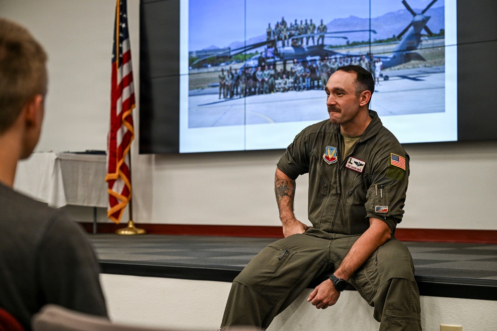 Air Force Delayed Entry Program recruits tour Davis-Monthan Air Force Base