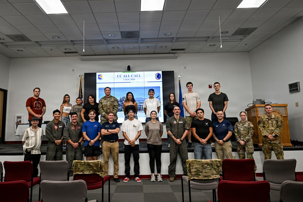 Air Force Delayed Entry Program recruits tour Davis-Monthan Air Force Base