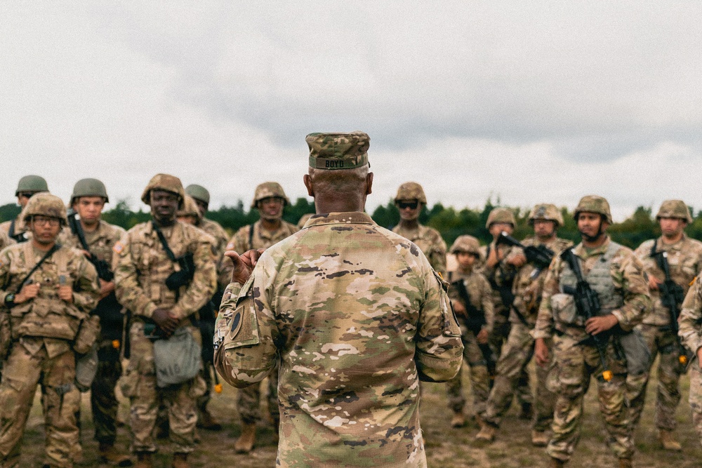 Illinois National Guard Senior Leaders Visit 1744th Transportation Company at Camp Grayling
