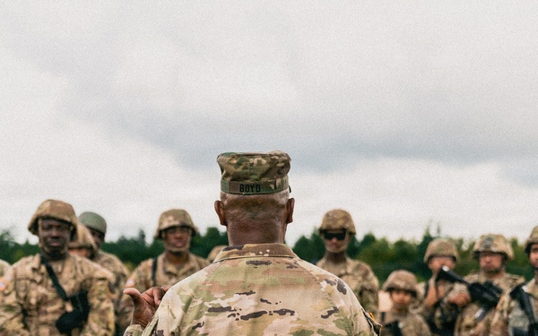 Illinois National Guard Senior Leaders Visit 1744th Transportation Company at Camp Grayling