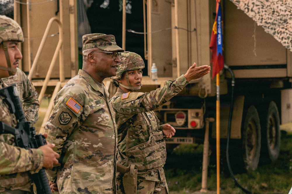 Illinois National Guard Senior Leaders Visit 1744th Transportation Company at Camp Grayling
