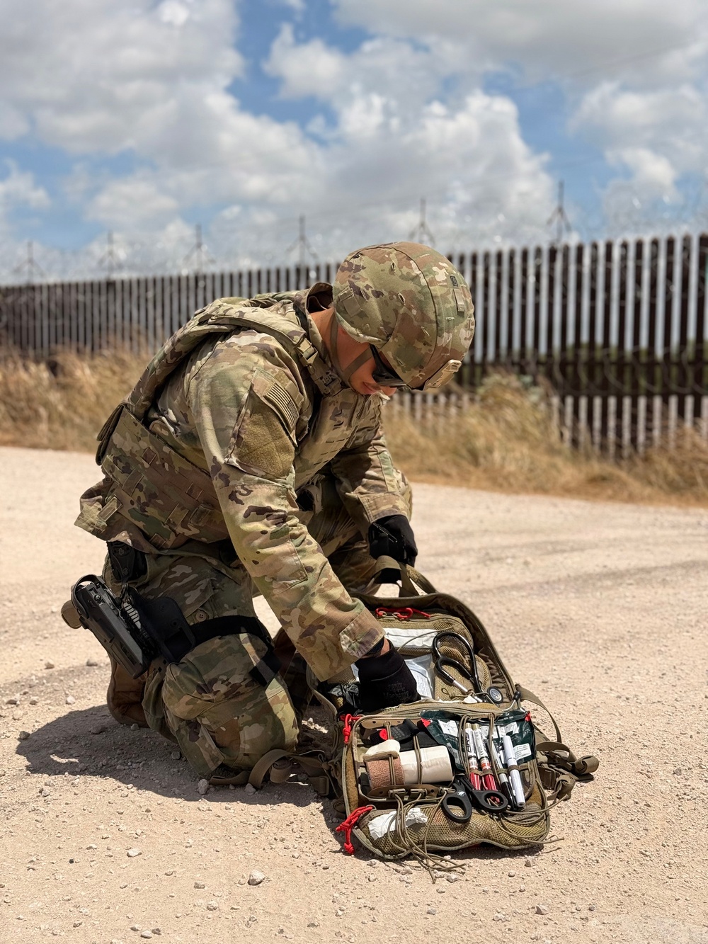 U.S. Army Soldiers, Border Patrol Agents Rescue Illegal Alien After Vehicle Crash Along Texas Border