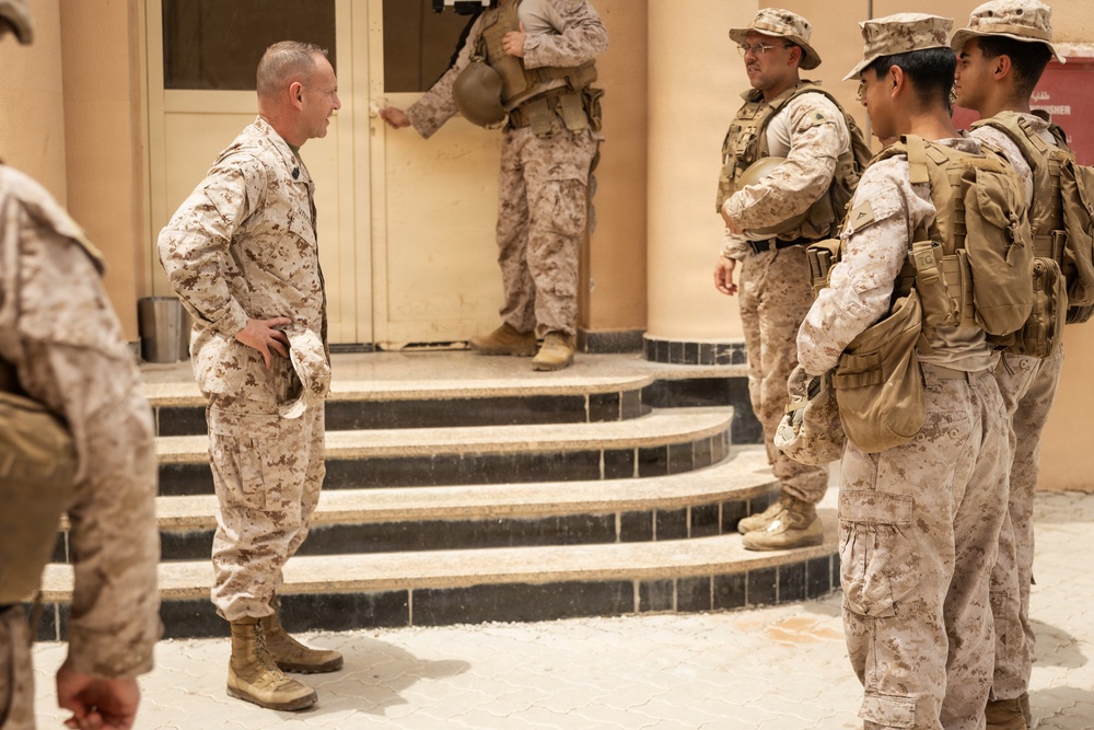 MARCENT Senior Leaders Visit U.S. Marines in the CENTCOM AOR