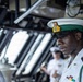 RBDFMidshipman Russell in the pilot house during ships arrival to The Bahamas