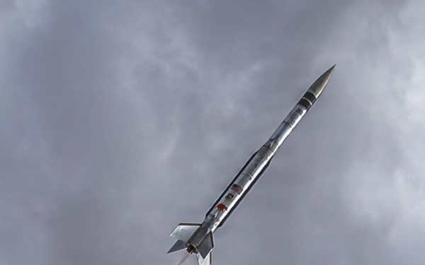 AFRL’s Affordable Rapid Missile Demonstrator (ARMD) photographed in flight.