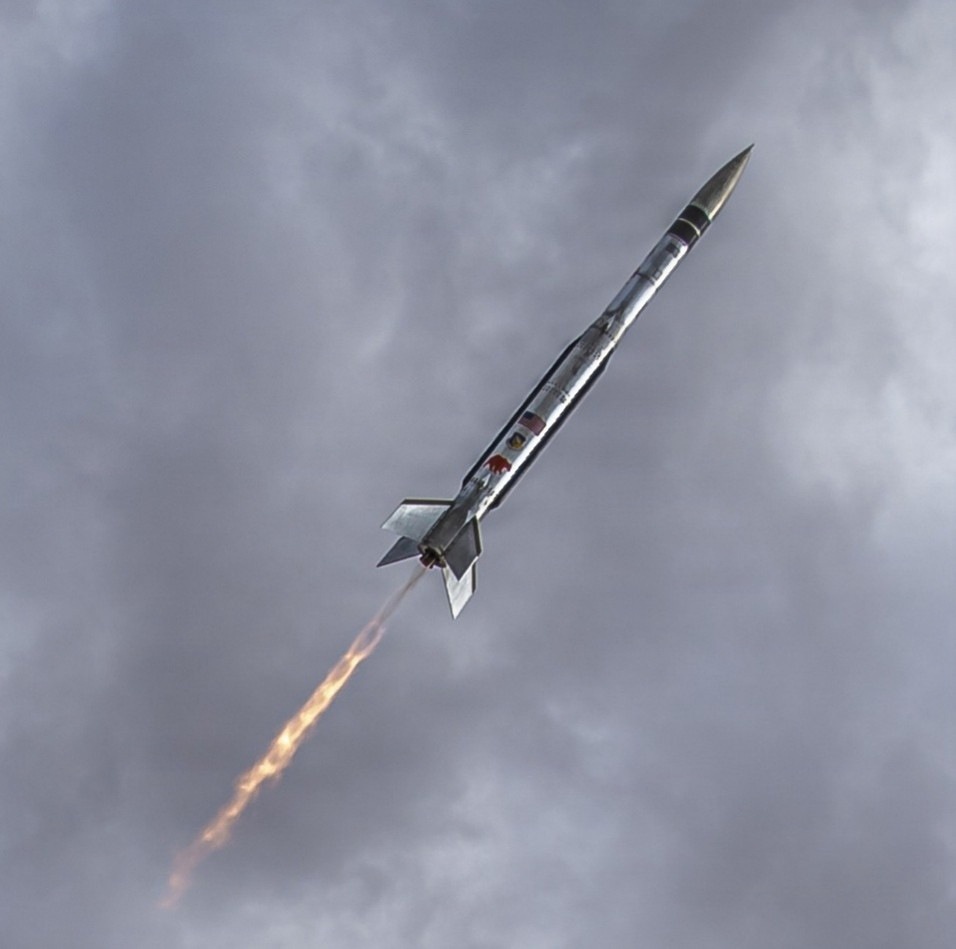 AFRL’s Affordable Rapid Missile Demonstrator (ARMD) photographed in flight.