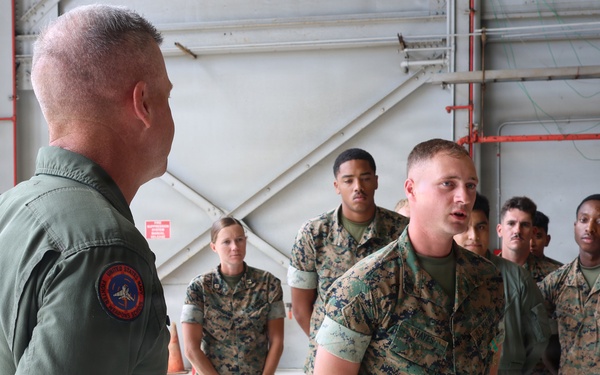 1st Marine Aircraft Wing visits Marine Wing Support Squadron 174