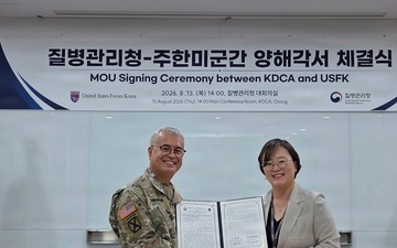 USFK, KDCA Sign MOU to Strengthen Quarantine Cooperation for U.S. Military Aircraft