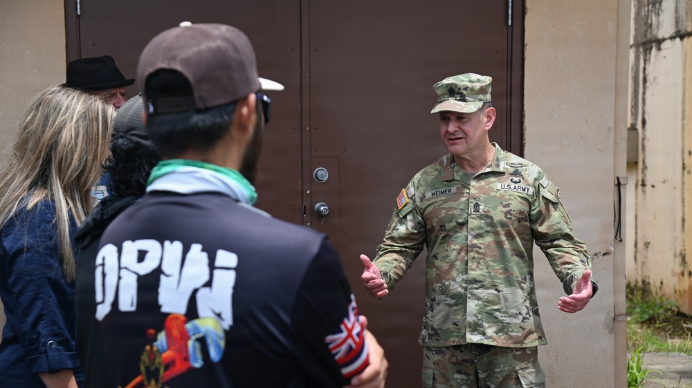SMA Weimer visits USAG Hawaii to assess infrastructure, quality of life