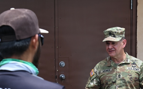 SMA Weimer visits USAG Hawaii to assess infrastructure, quality of life