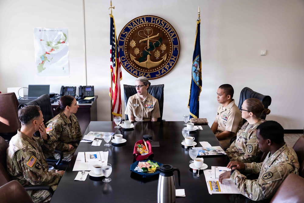 U.S. Army MEDDAC-J Leadership Visits U.S. Naval Hospital Okinawa