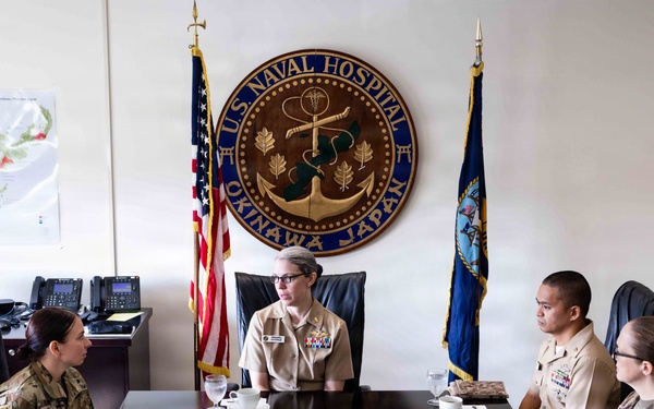 U.S. Army MEDDAC-J Leadership Visits U.S. Naval Hospital Okinawa