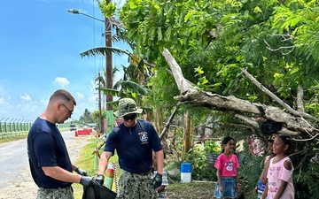 NMCB-5 Det Chuuk Conducts Island Cleanup With Chuuk Natives